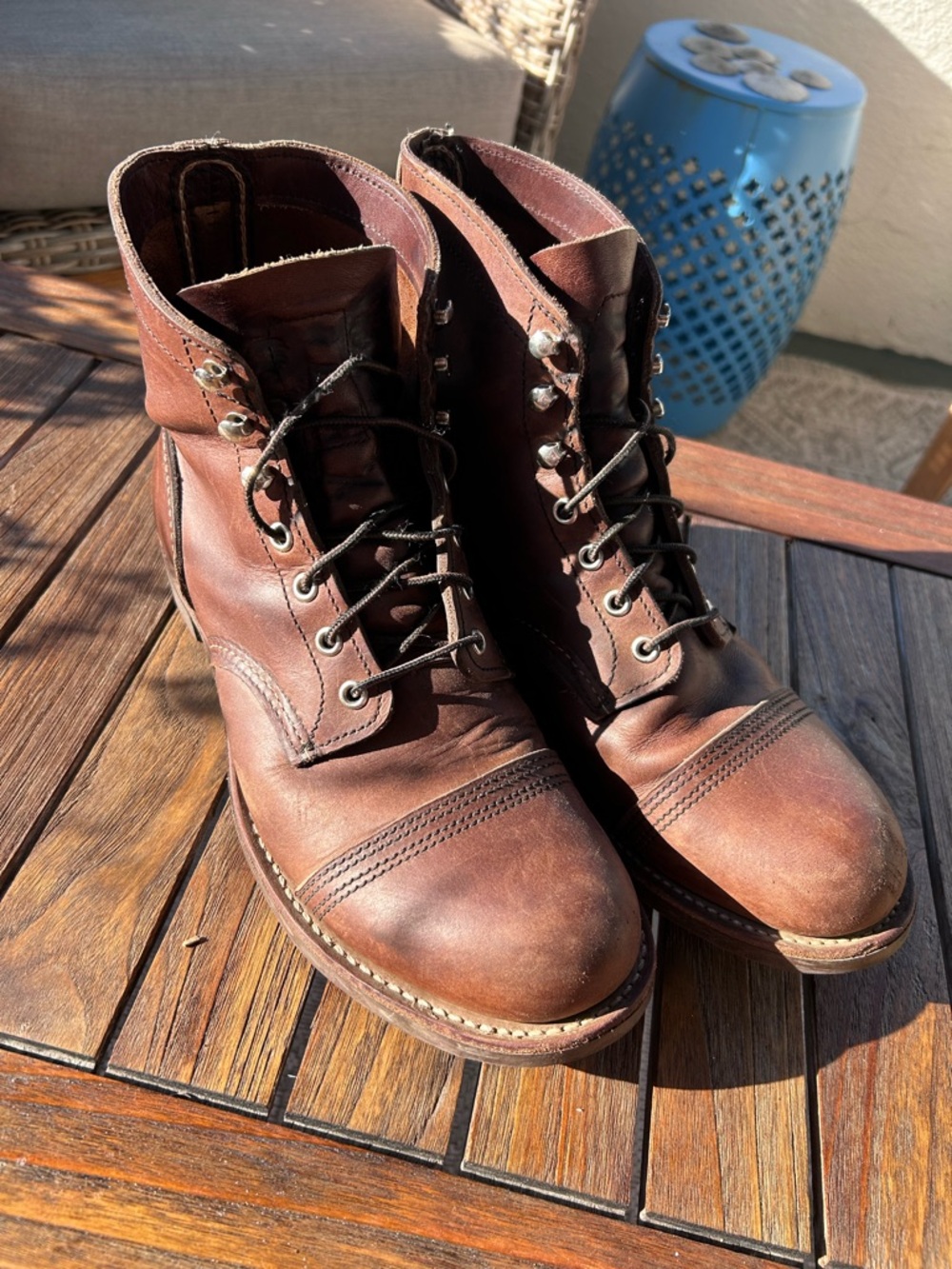 Red Wing Iron Ranger, Amber Harness leather, size 10